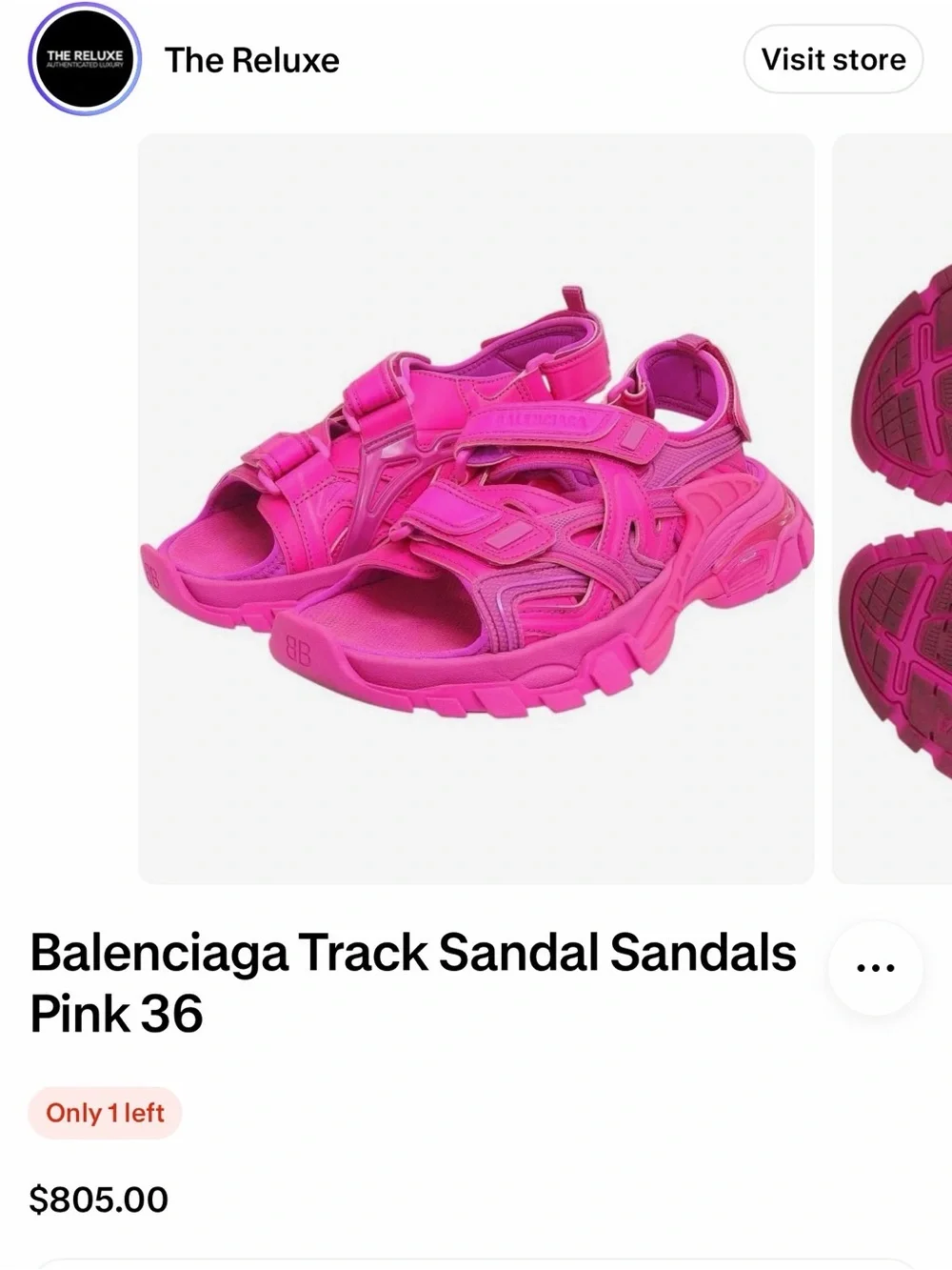 Balenciaga Track Rubber slingback Sandals ❤️‍🔥